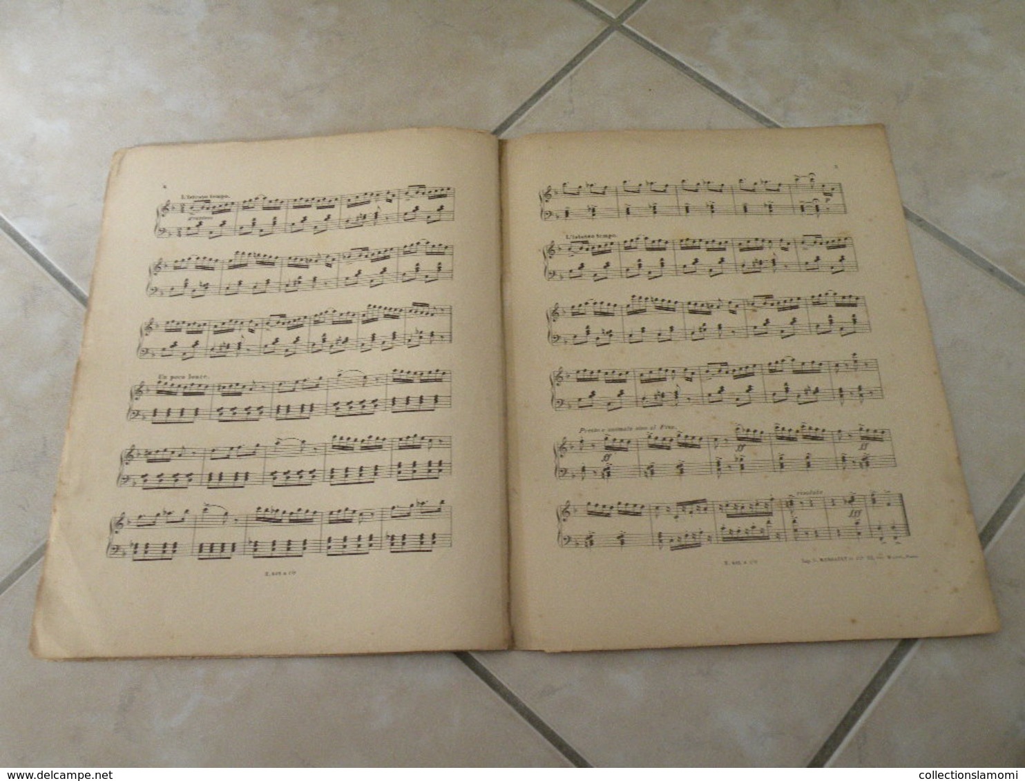 A La Cueillette -(Musique Marius Carman) - Partition (Piano)1900 - Keyboard Instruments