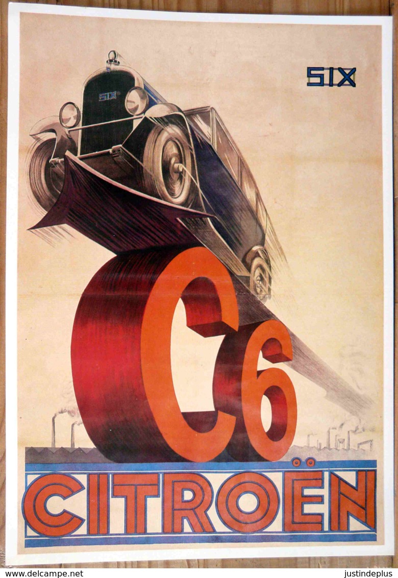 AFFICHE CITROEN SIX 21 X 29.7 - Automobiles