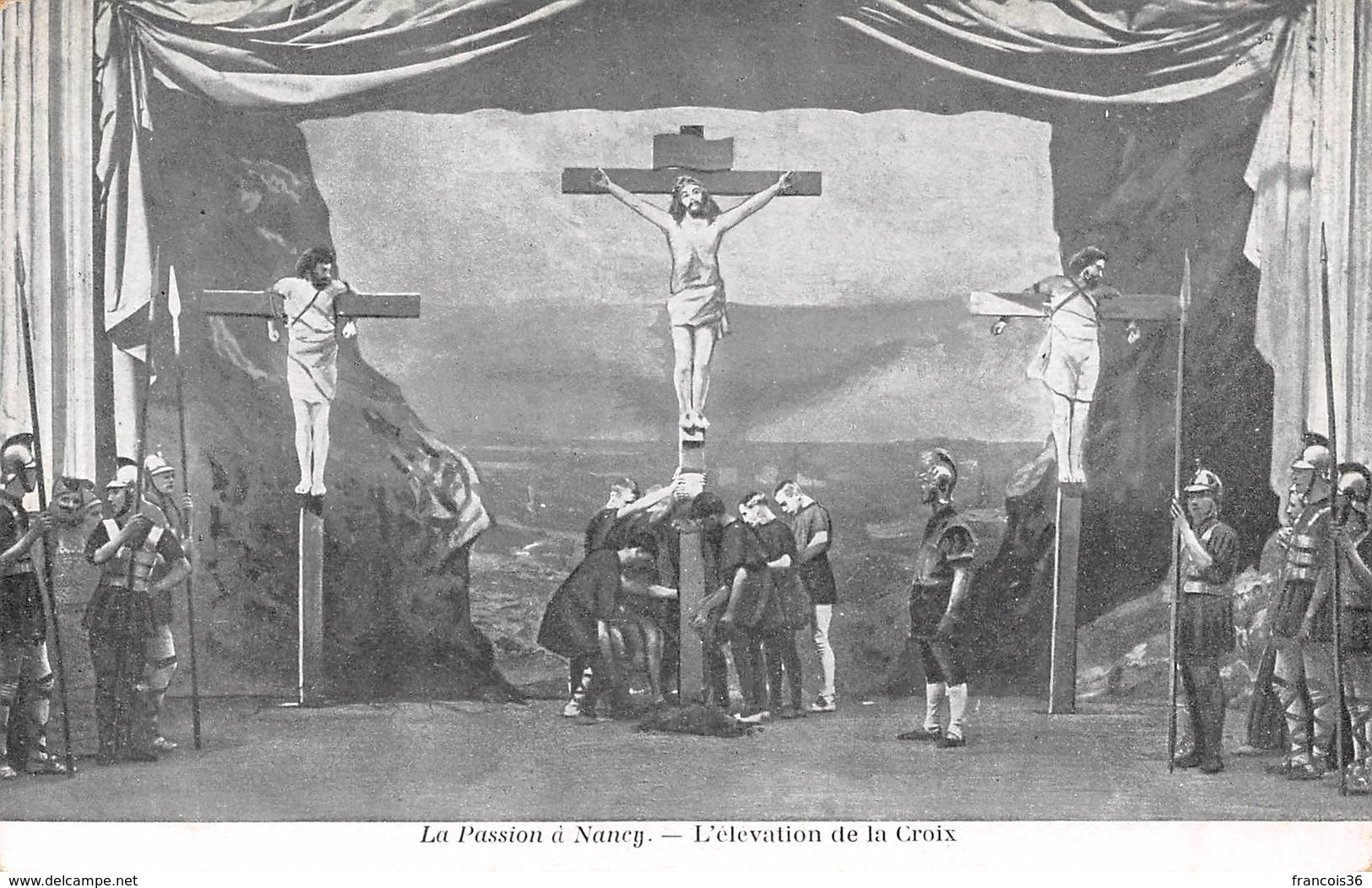 Lot de 35 CPA : Théâtre à NANCY - SPECTACLE Jeanne d'Arc - La Passion du Christ - Salle Poirel