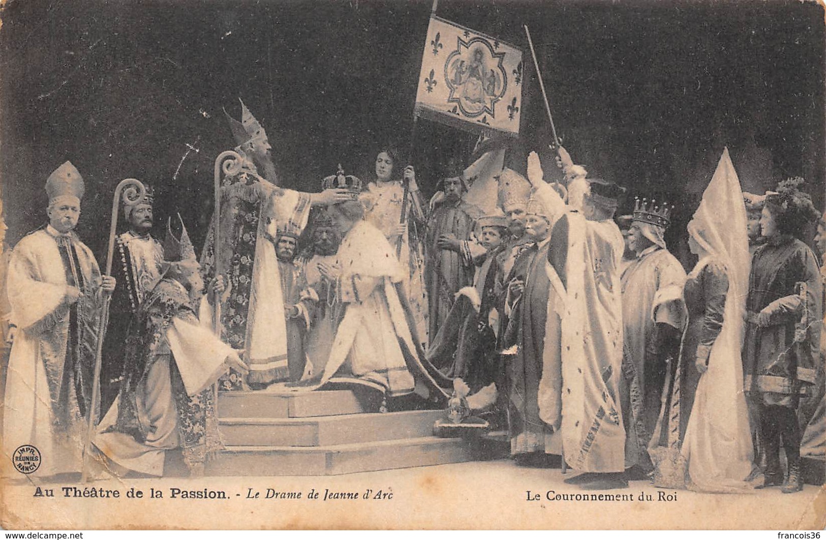 Lot de 35 CPA : Théâtre à NANCY - SPECTACLE Jeanne d'Arc - La Passion du Christ - Salle Poirel