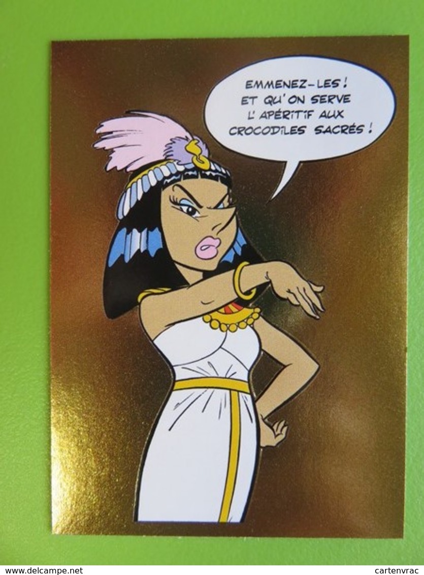 N° 86 - Astérix A 60 Ans - Sticker Doré En Relief Panini - Carrefour 2019 - Cléopâtre - Edition Française