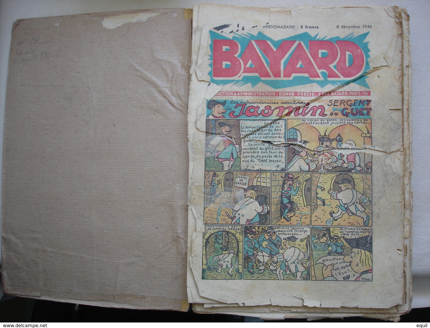 Journal De BAYARD Rare Reliure De 33 Journaux Première édition Après Guerre Du Numéro 1 Au Numéro 33 - Du 8 Décembre1946 - Lots De Plusieurs BD