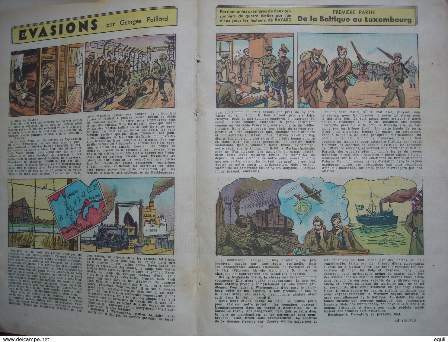 Journal De BAYARD Rare Reliure De 33 Journaux Première édition Après Guerre Du Numéro 1 Au Numéro 33 - Du 8 Décembre1946 - Lots De Plusieurs BD