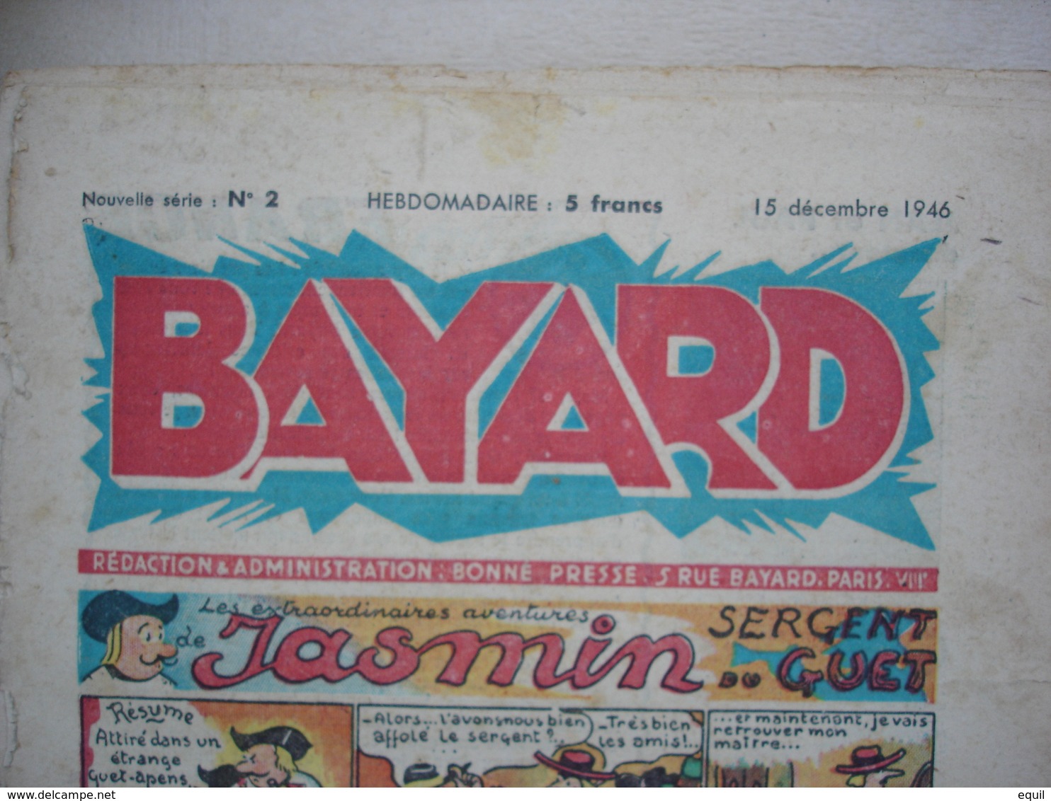Journal De BAYARD Rare Reliure De 33 Journaux Première édition Après Guerre Du Numéro 1 Au Numéro 33 - Du 8 Décembre1946 - Wholesale, Bulk Lots