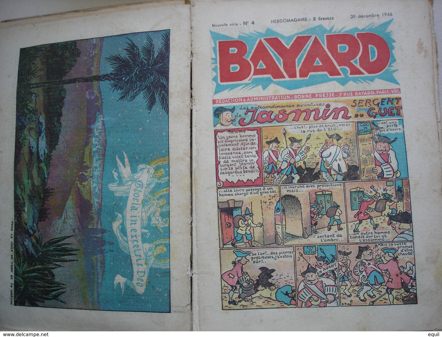 journal de BAYARD rare reliure de 33 journaux première édition après guerre du numéro 1 au numéro 33 - du 8 décembre1946