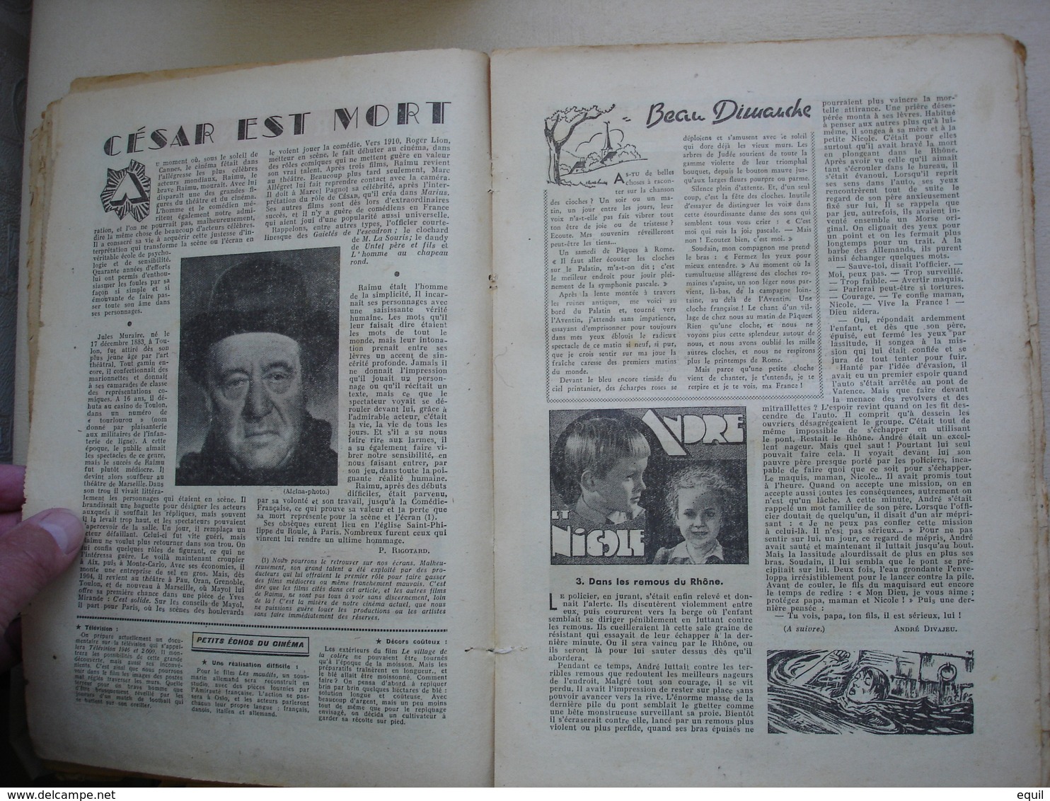 journal de BAYARD rare reliure de 33 journaux première édition après guerre du numéro 1 au numéro 33 - du 8 décembre1946