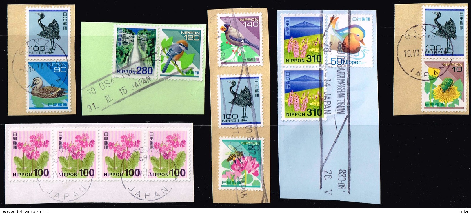 Japan , Michel# 5508, 2202, 6709, 2533, 2534, 2508,7161, 6710, 4382, 2507 O - Used Stamps