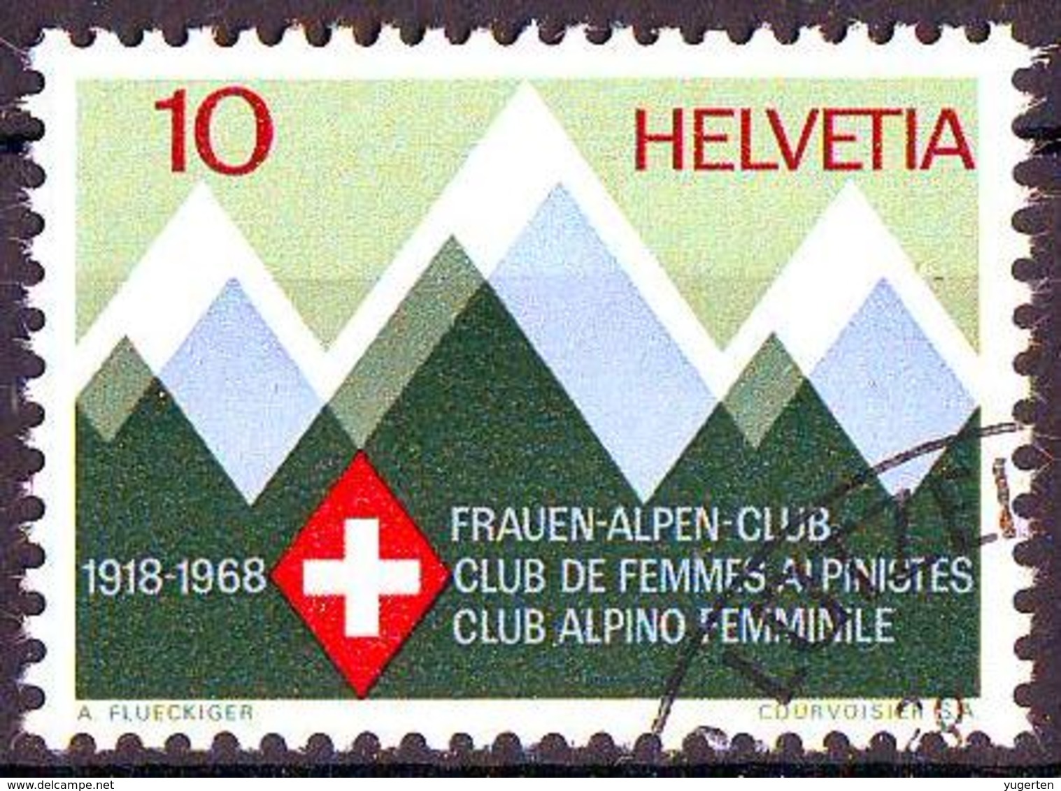 SWITZERLAND SUISSE  - 1v - Used - Frauen Alpen Club Alpinism Escalade Climbing Kletterei Alpinismo Women's Alpine Club - Bergsteigen