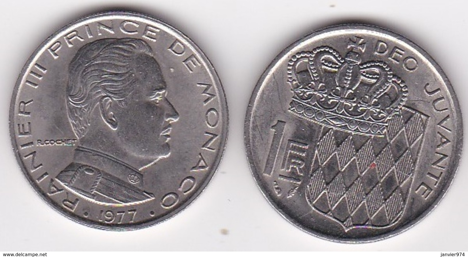 MONACO. 1 FRANC 1977 RAINIER III - 1960-2001 Nieuwe Frank