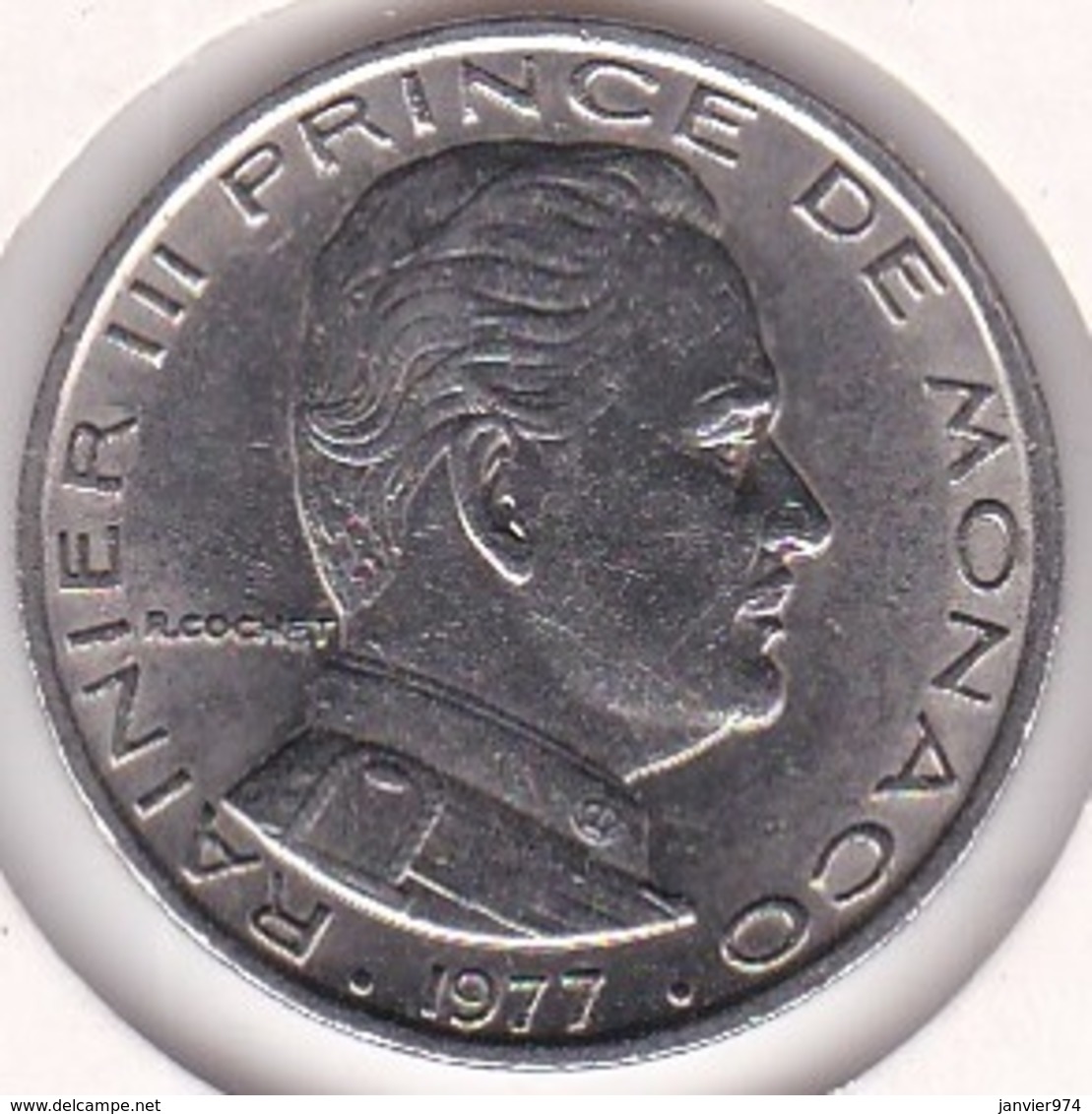 MONACO. 1 FRANC 1977 RAINIER III - 1960-2001 Neue Francs
