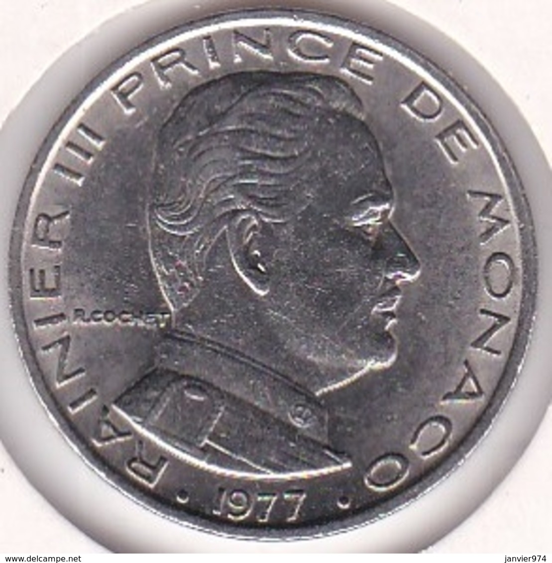 MONACO. 1 FRANC 1977 RAINIER III - 1960-2001 New Francs