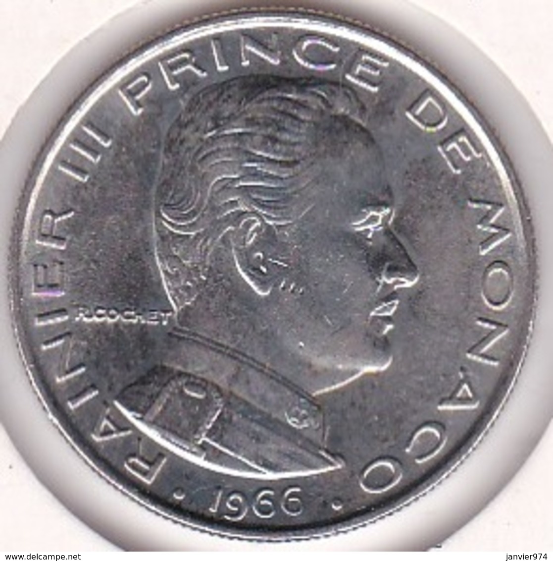 MONACO. 1 FRANC 1966 RAINIER III - 1960-2001 Neue Francs