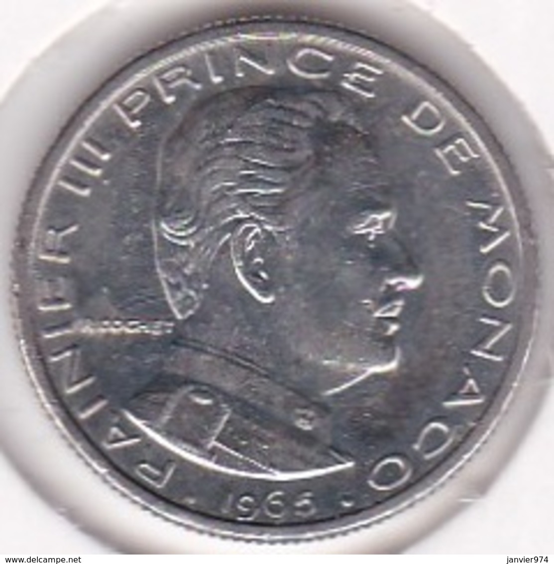 MONACO. 1/2 FRANC 1965 RAINIER III - 1960-2001 Nouveaux Francs