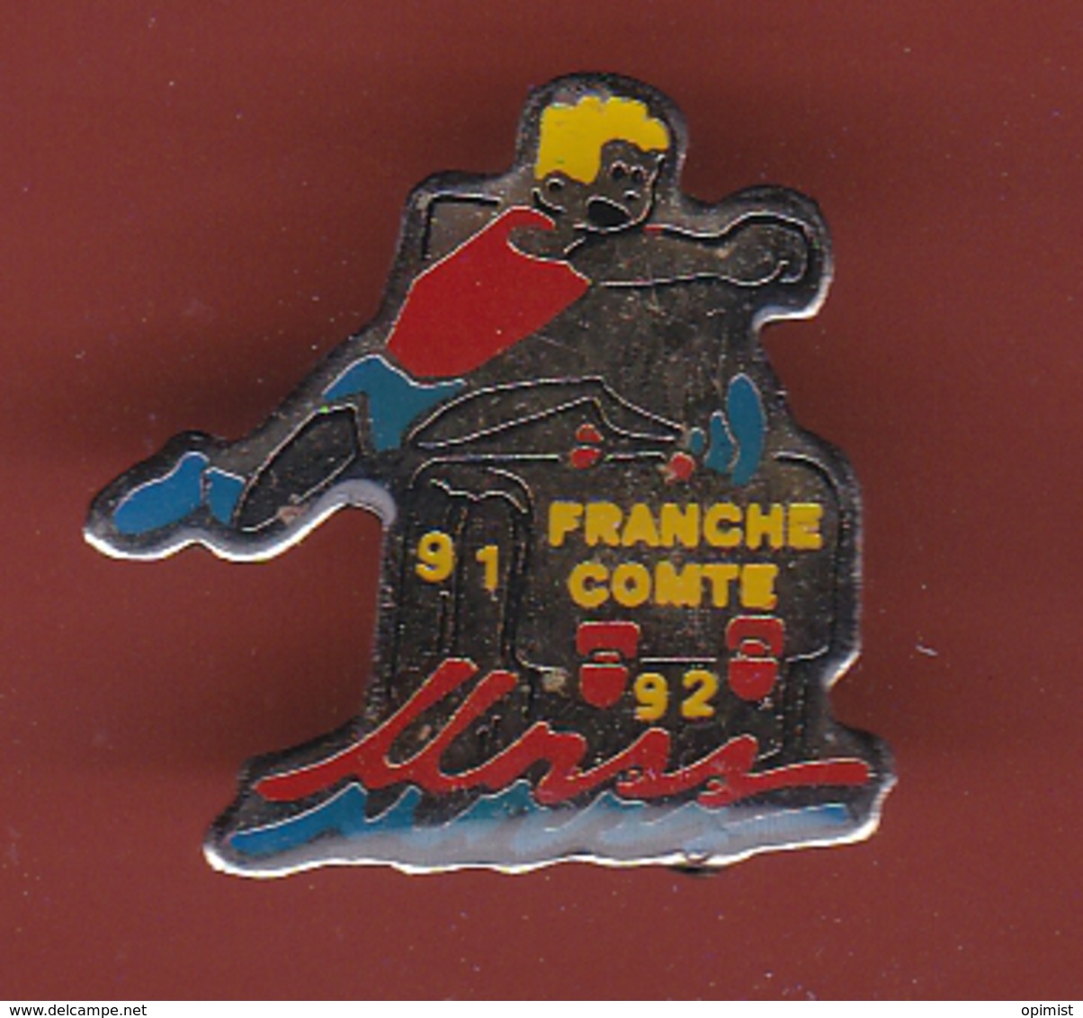 59295-pin's.athletisme.Franche Comté.UNSS.. - Athlétisme