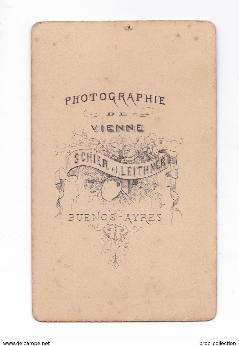 Photo Cdv D'un Enfant, Petit Garçon, Photographie De Vienne Schier Et Leithner, Buenos Aires, Album Seguin, Circa 1875 - Anciennes (Av. 1900)