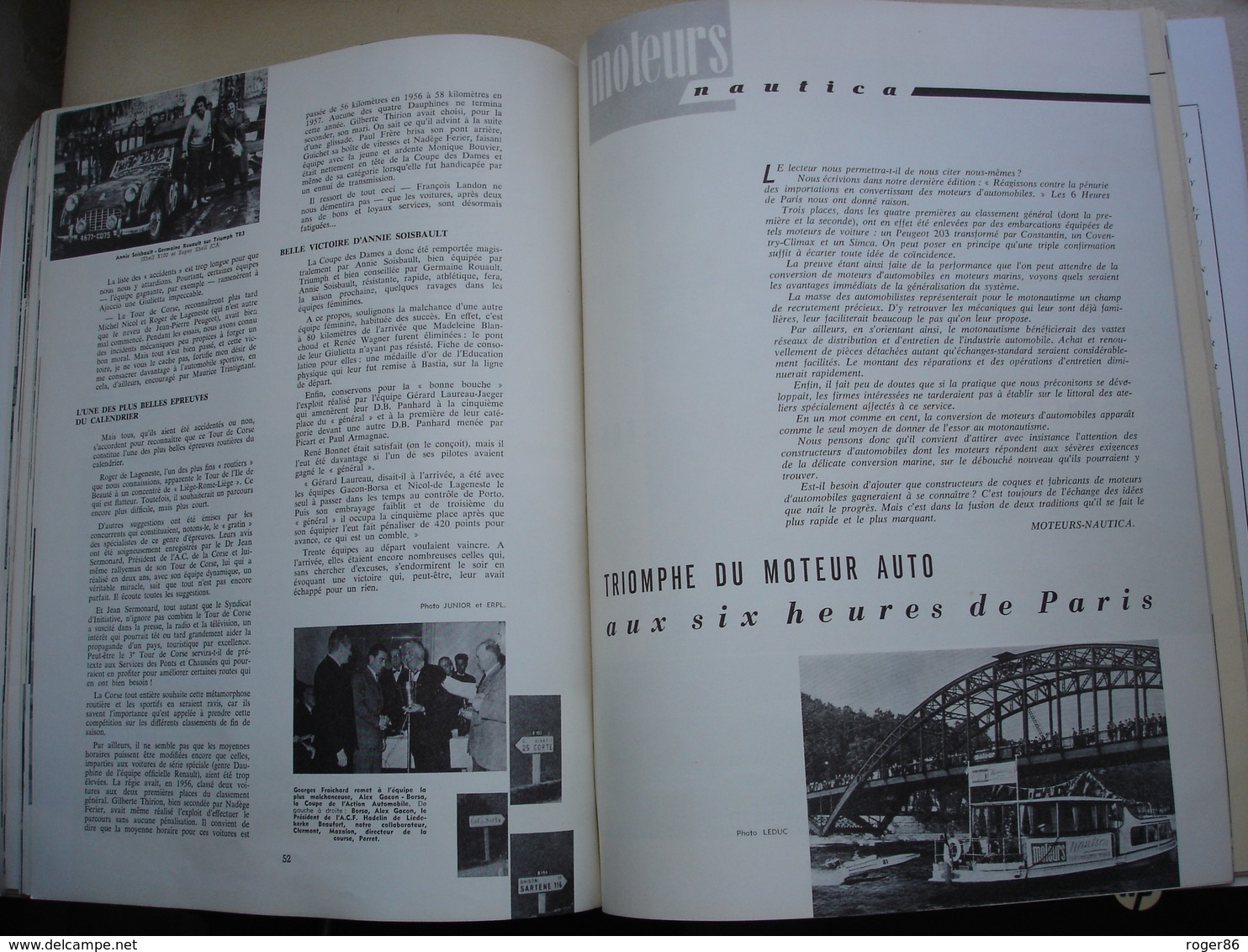 revue MOTEUR du 1er trimestre 1958 avec courses automobiles ,présentation de la DS ,l'usine de POISSY etc......