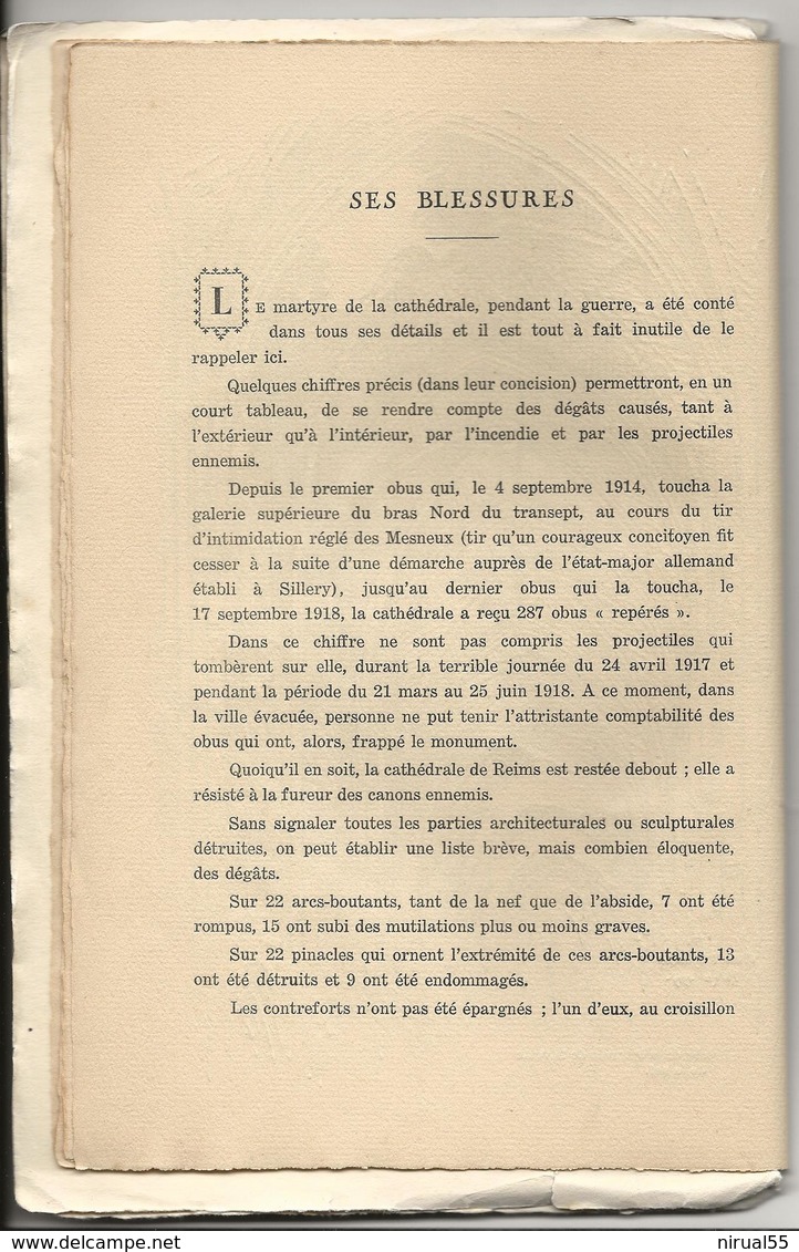 REIMS Marne Cathédrale De Reims PROGRAMME OFFICIEL ILLUSTRE DES FETES DU 26 MAI 1927 ...cl - Other & Unclassified