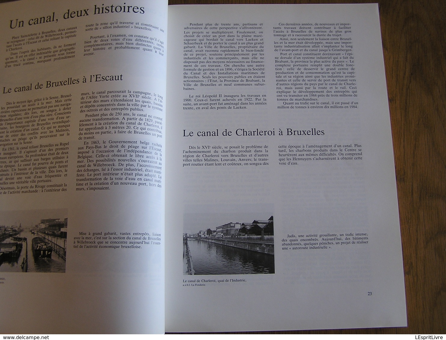 BRUXELLES UN CANAL DES USINES ET DES HOMMES Cahier de la Fonderie Régionalisme Industrie Usine Willebroek Anderlecht