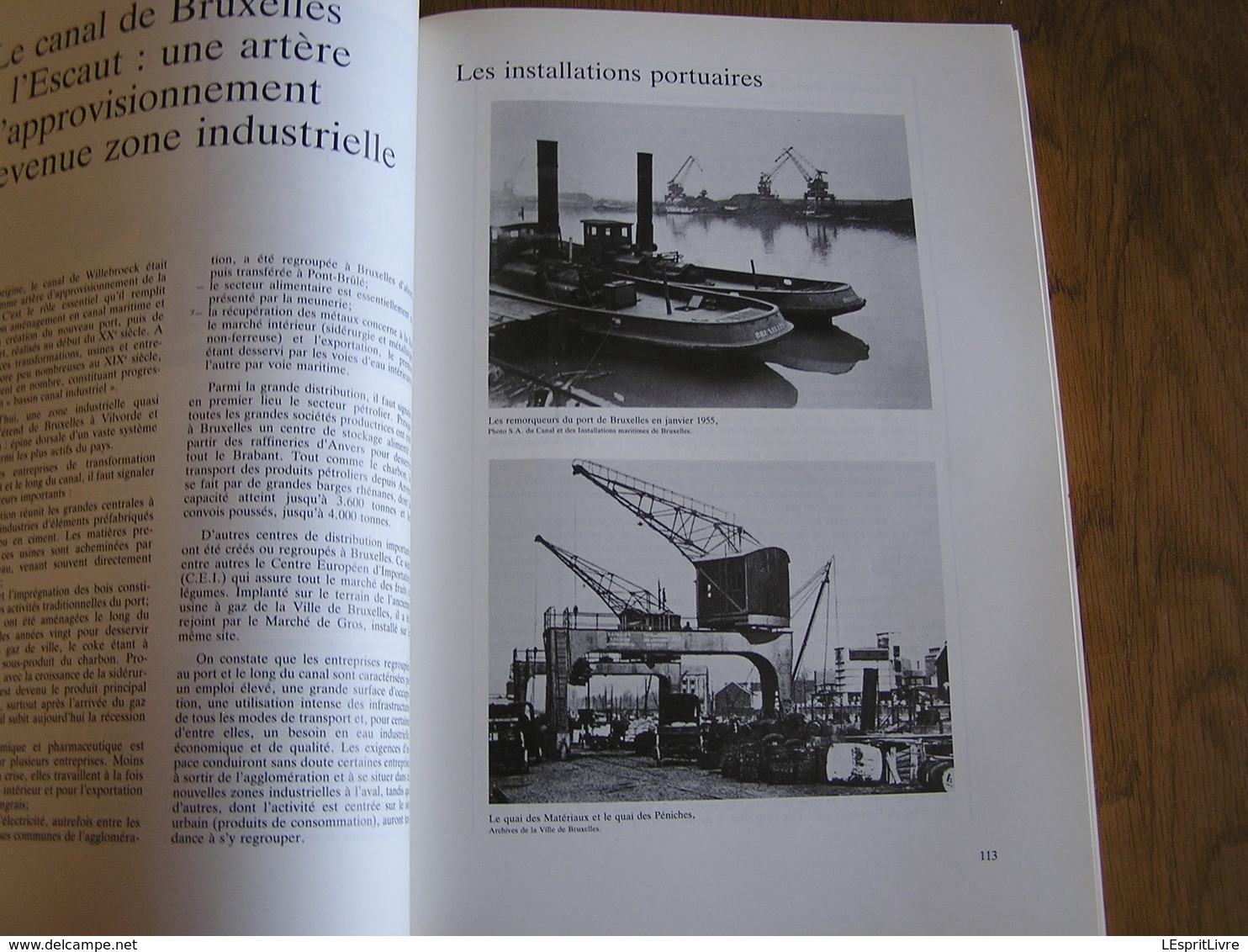 BRUXELLES UN CANAL DES USINES ET DES HOMMES Cahier de la Fonderie Régionalisme Industrie Usine Willebroek Anderlecht