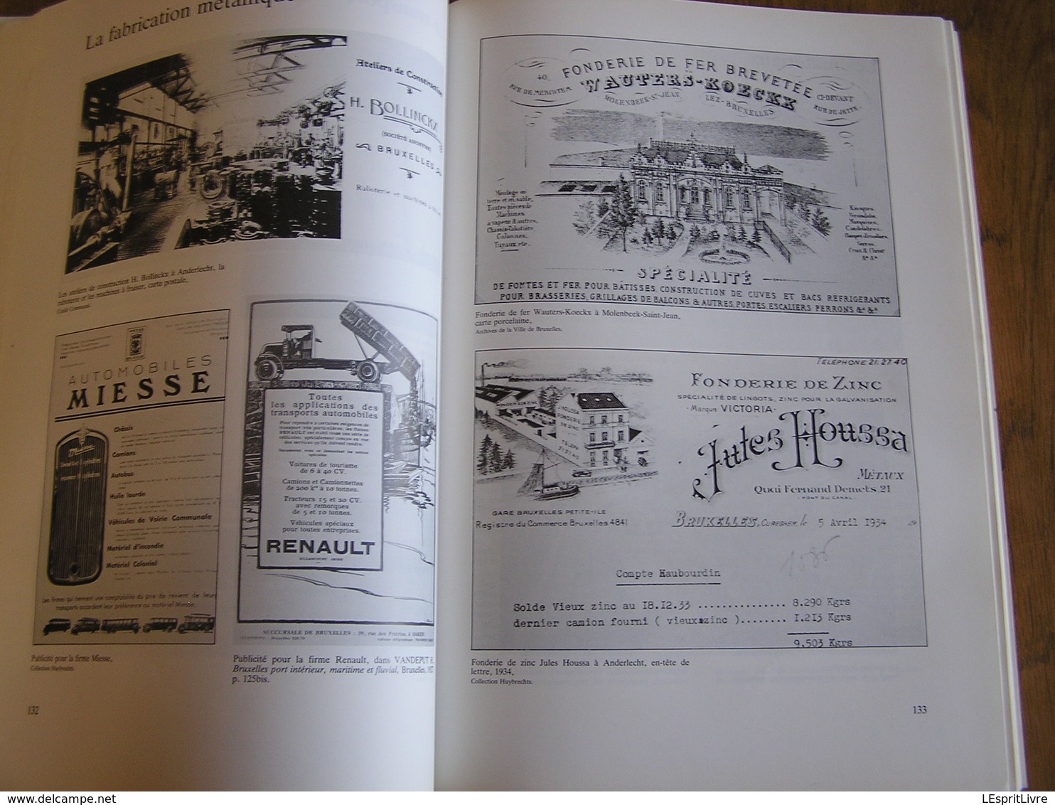 BRUXELLES UN CANAL DES USINES ET DES HOMMES Cahier de la Fonderie Régionalisme Industrie Usine Willebroek Anderlecht