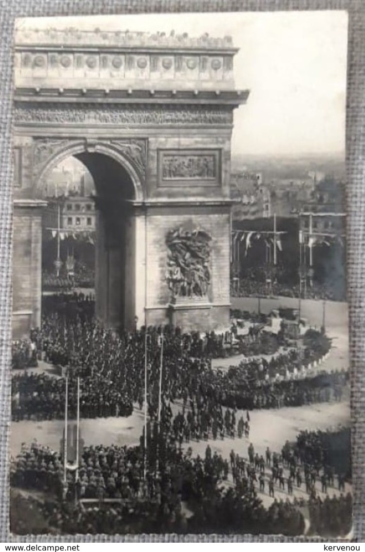 Lot de 8 Carte Photo PARIS défilé 14 juillet 1919 fete de la victoire Marechal FOCH et JOFFRE  militaria 14 18