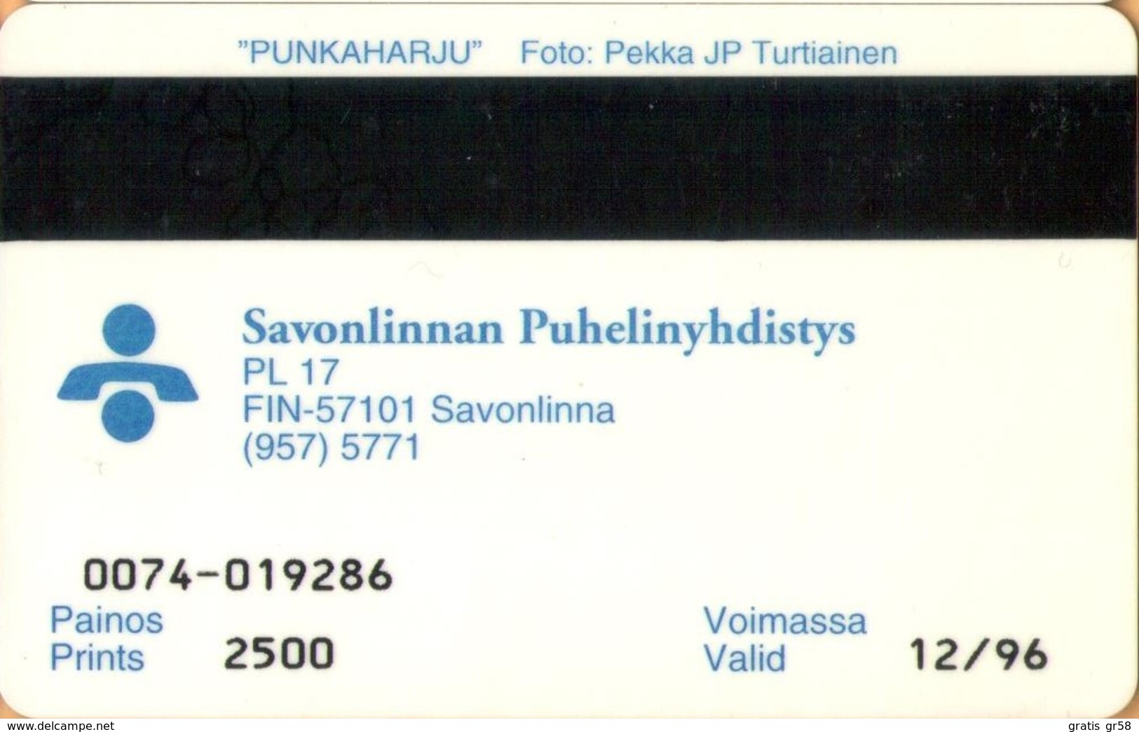 Finland - SPY-D14, Punkaharju, Boat, Barge, 20mk, 2,500ex, Exp.12/96, As Scan - Finland