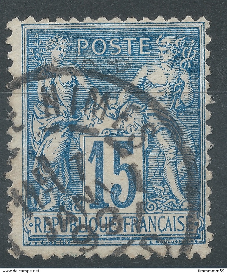 Lot N°49371  N°90, Oblit Cachet à Date De GARE DE NIMES, GARD - 1876-1898 Sage (Type II)