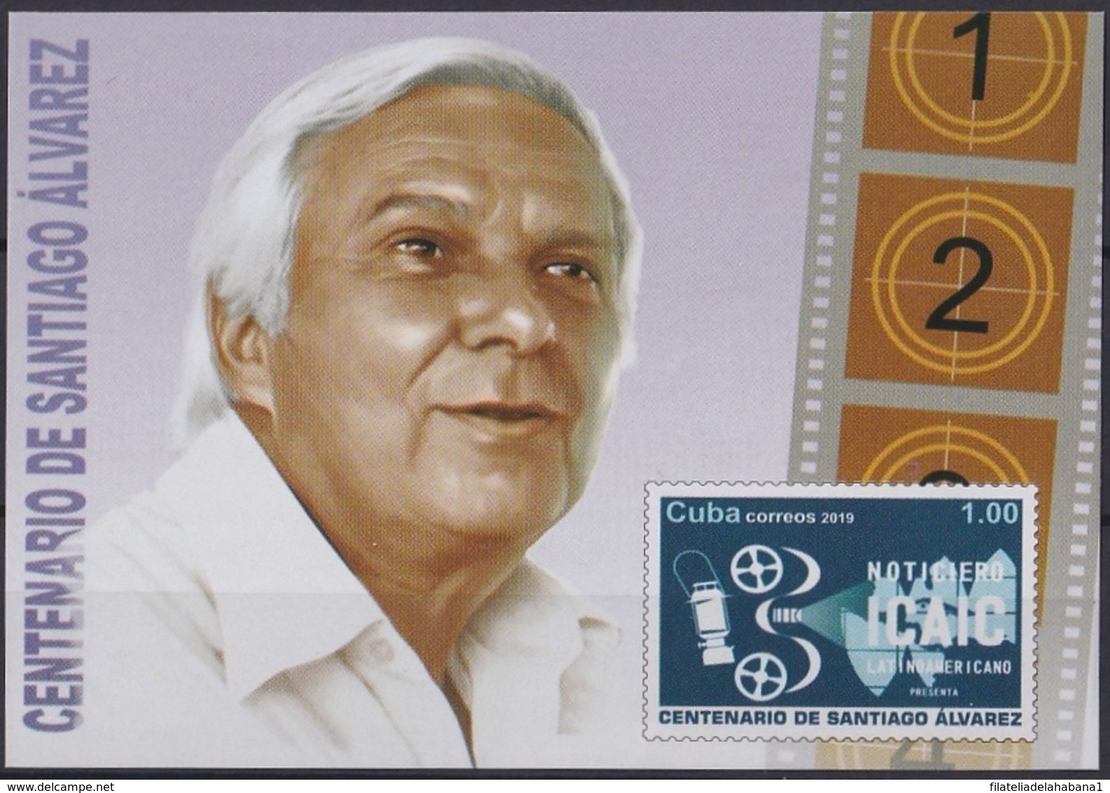 2019.3 CUBA 2019 MNH HF CINE CUBANO MOVIE SANTIAGO ALVAREZ NOTICIERO ICAIC. - Ongebruikt