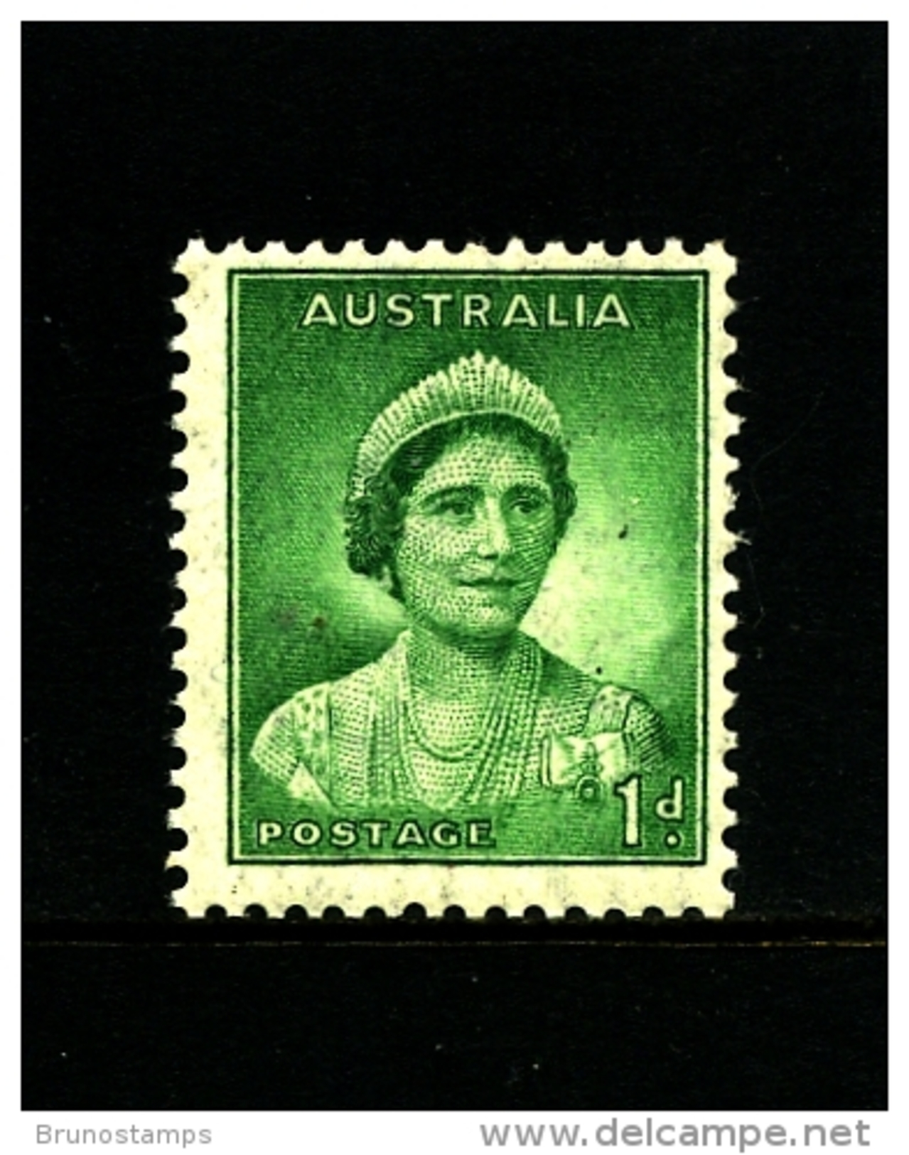 AUSTRALIA - 1938  DEFINITIVE  1d  GREEN  WMK  PERF. 14 X 15  MINT NH  SG 180 - Nuovi