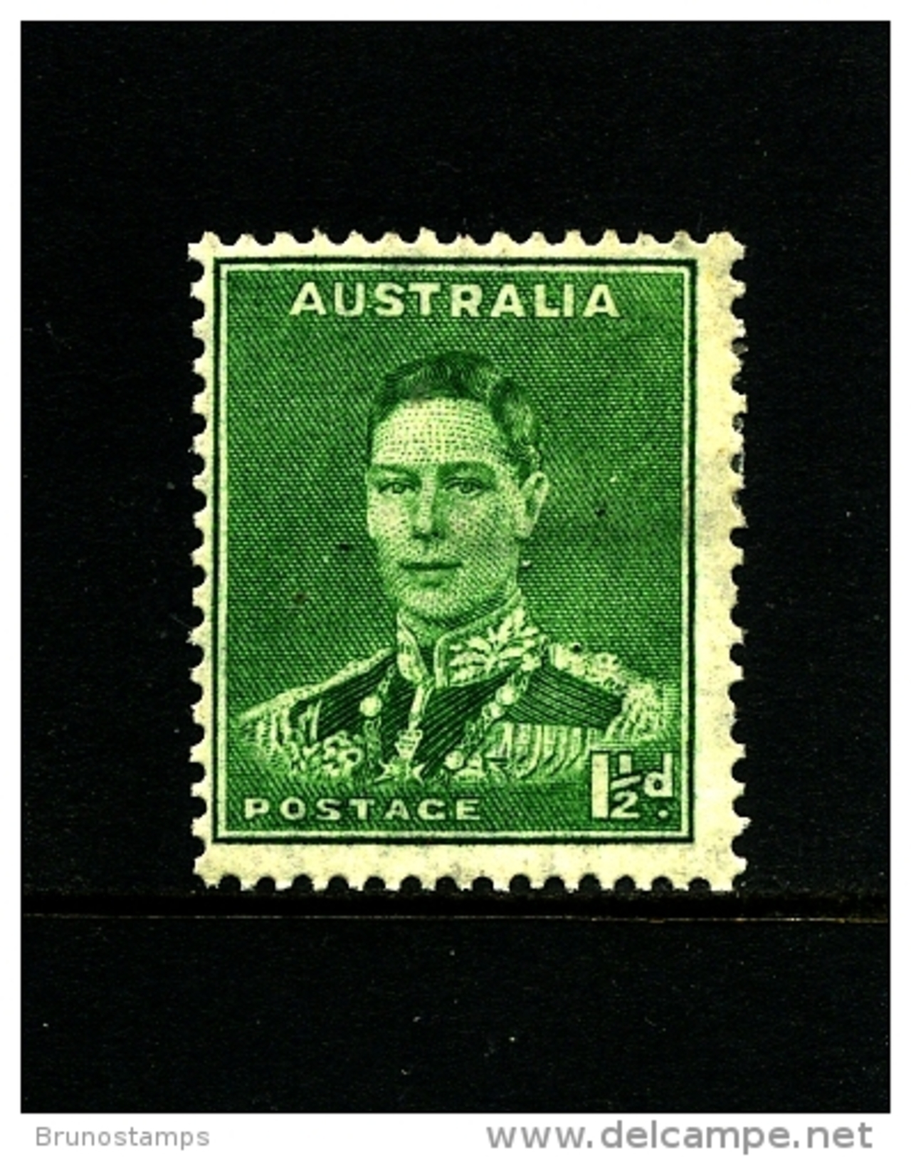 AUSTRALIA - 1941  DEFINITIVE  1 1/2 D  GREEN  WMK  PERF. 14 X 15  MINT  SG 183 - Mint Stamps