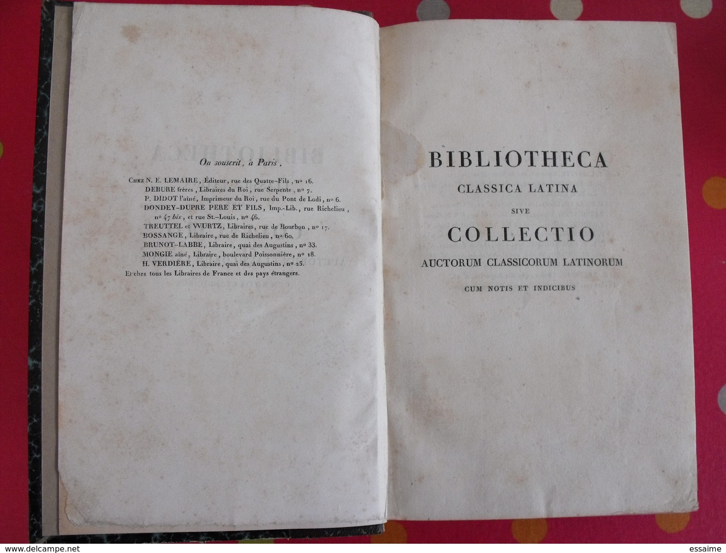 Caius Crispus Sallustius. JL Burnouf. Lemaire 1821. En Latin. Salluste. Catalina Jugurtha  Opera Sallustii. Firmin Didot - 1801-1900