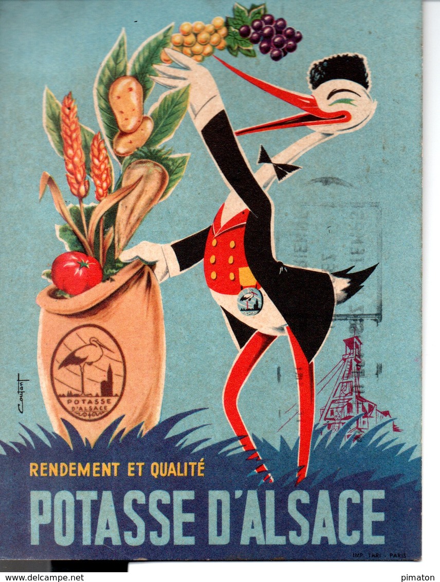 Publicité - POTASSE D'ALSACE ( 10X14 ) - Publicité