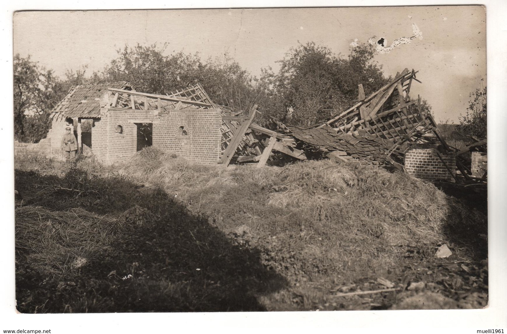 + 2859, FOTO-AK, WK I, Soyécourt (picardisch: Soucourt), Département Somme In Der Region Hauts-de-France - Guerre 1914-18