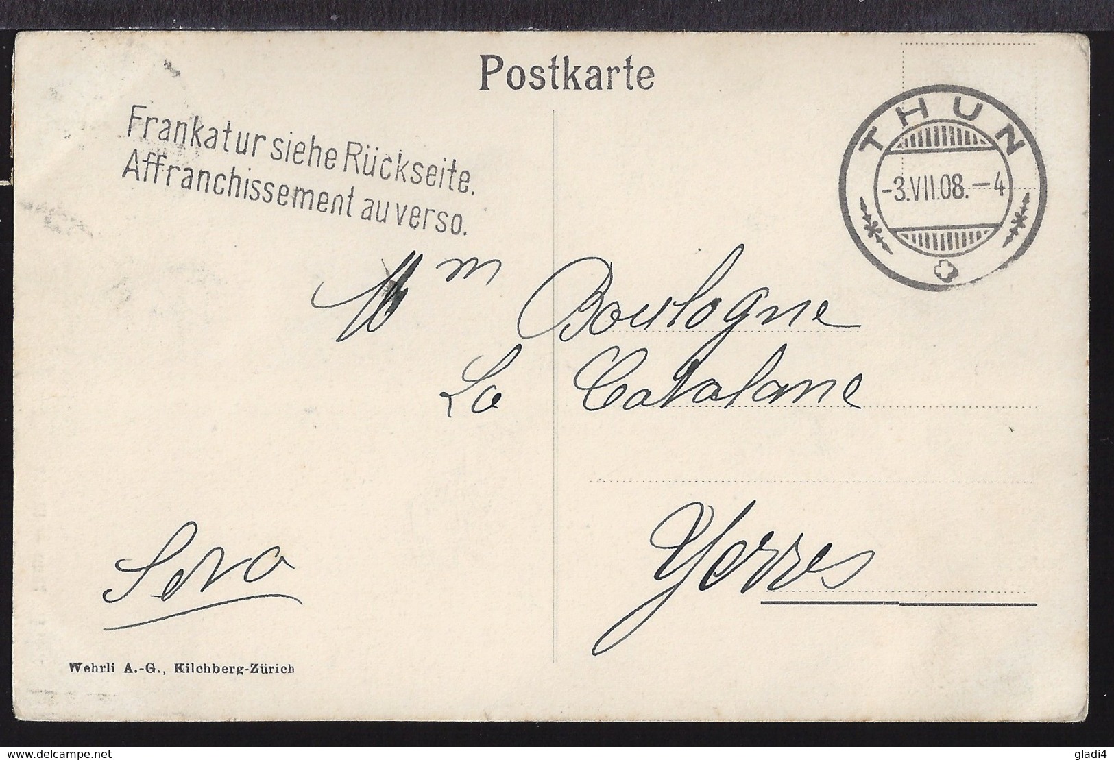 Thun - Markt - Marché - Belebt – Animée - 1908 - Other & Unclassified