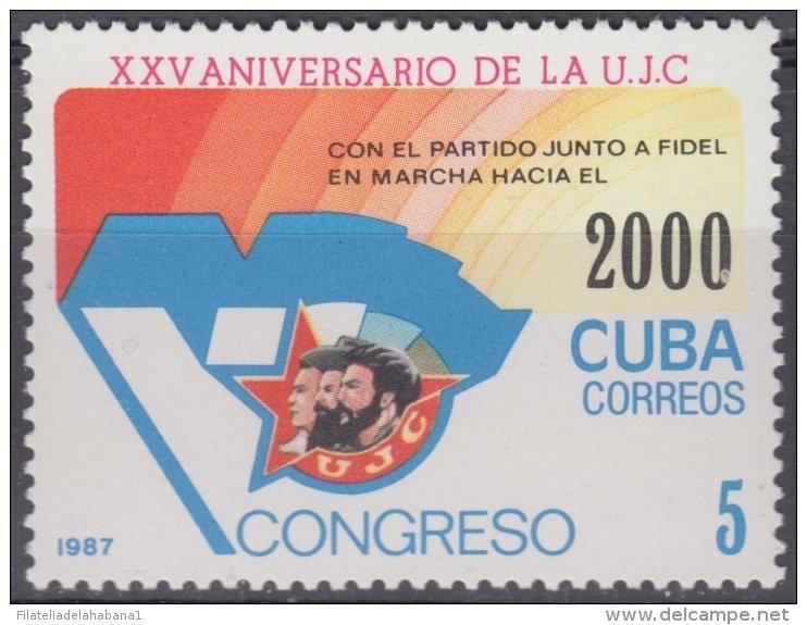 1987.82 CUBA Ed.3247. MNH. 1987. 25 ANIV UJC. ERNESTO CHE GUEVARA. - Nuovi