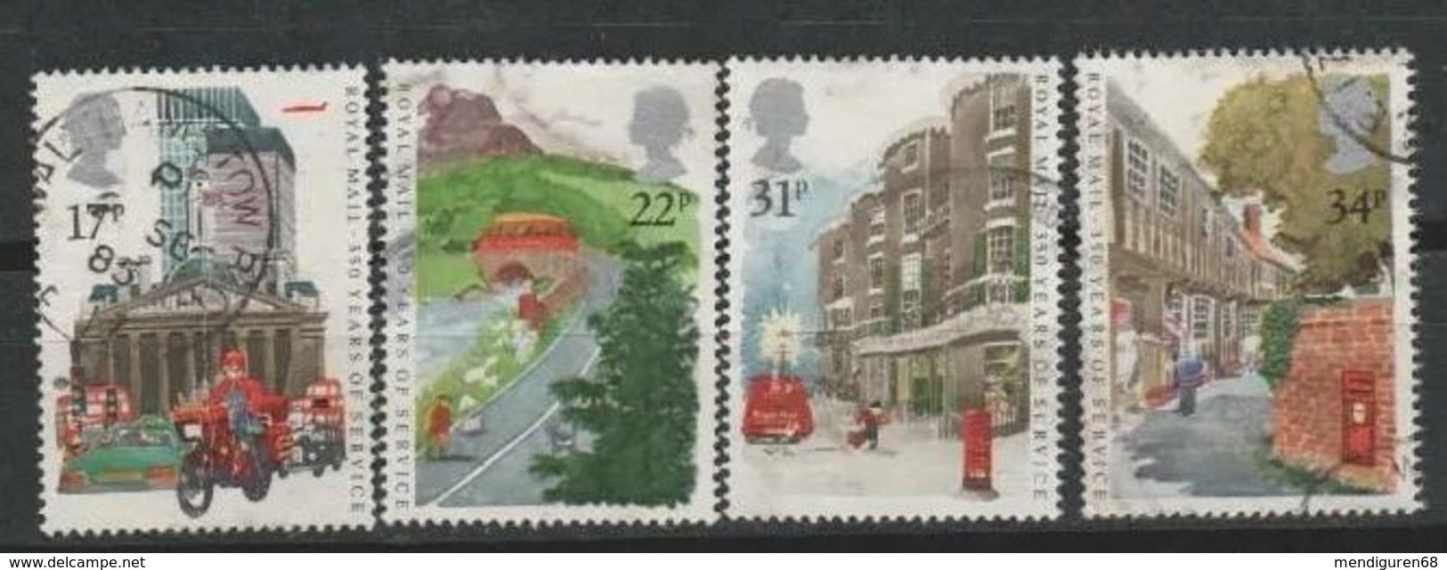 GROSSBRITANNIEN GRANDE BRETAGNE GB 1985 P.O. Anniversaries Set Of 4 USED SG 1290-3 SC 1111-14 MI 1035-38 YT 1186-1189 - Gebraucht