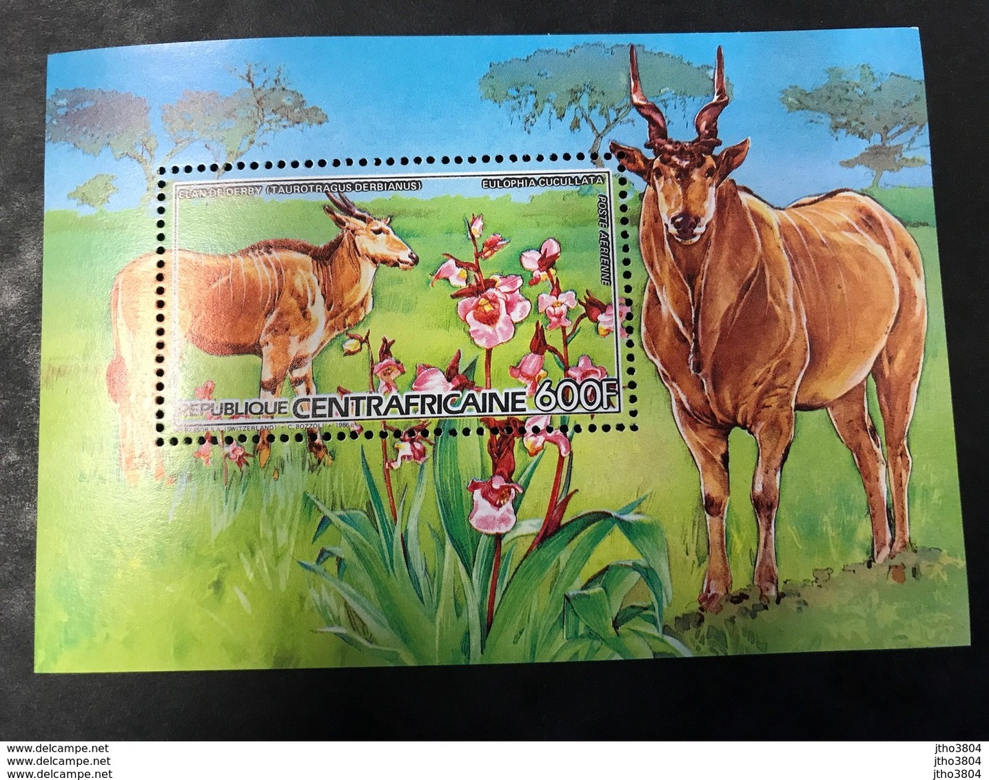 RÉPUBLIQUE Centrafricaine 1986 1 Bloc Neuf ** MNH BF 84 Wild Animal Of Central Africa - Other & Unclassified