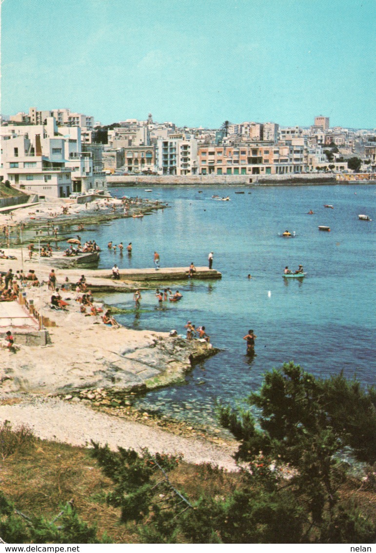 MALTA-ST. JULIANS BAY-VIAGGIATA -F.G - Malta