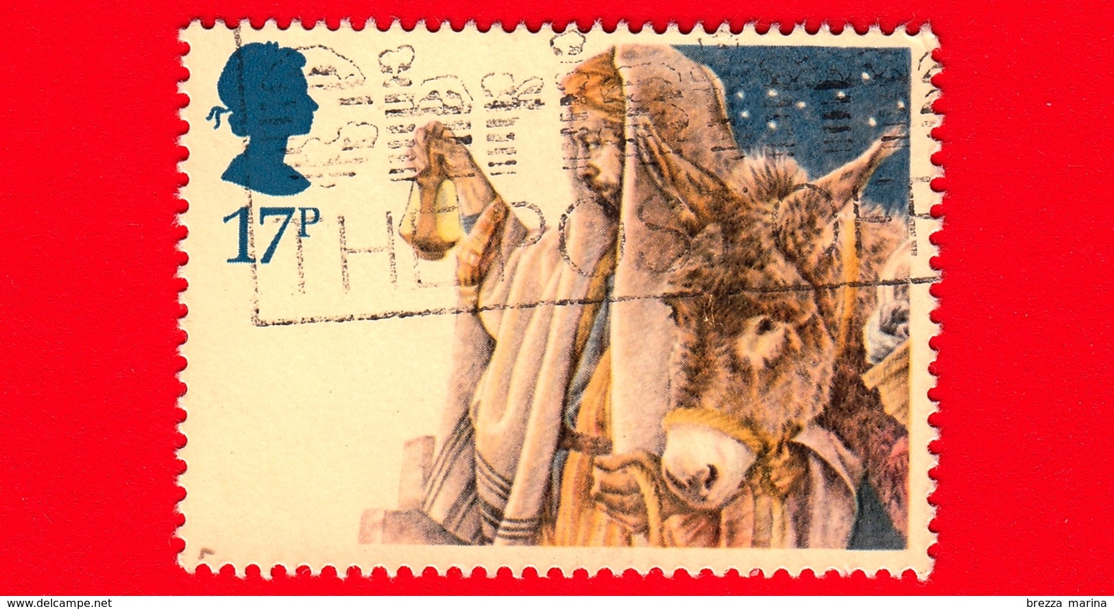 INGHILTERRA - GB - GRAN BRETAGNA - Usato - 1984 - Natale - Christmas - Arrivo A Betlemme - Arrival In Bethlehem - 17 - Usati