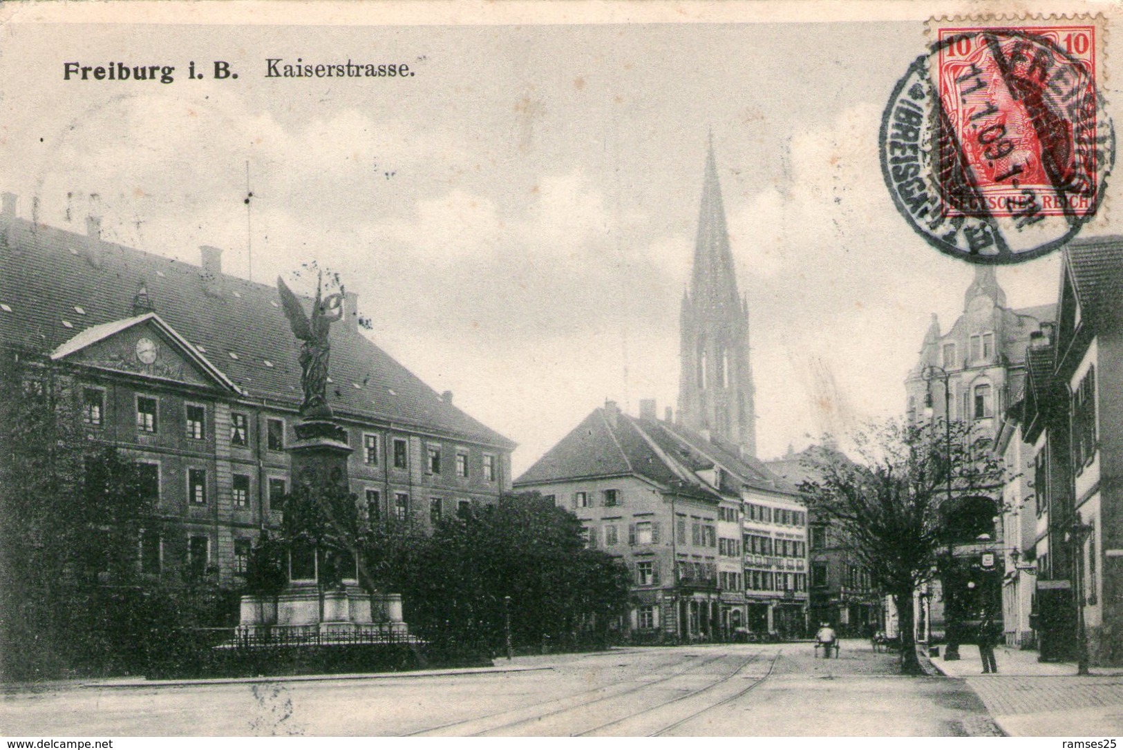 (110)  CPA  Freiburg I. Br.  Kaiserstrasse - Freiburg I. Br.