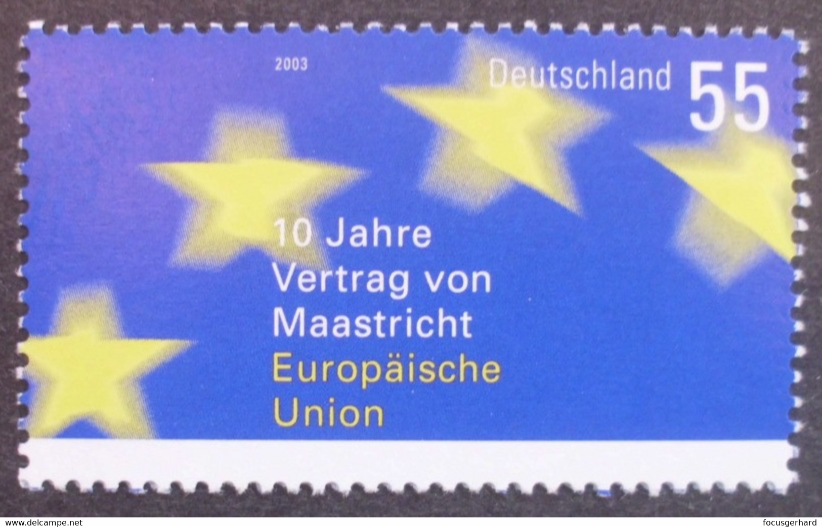 Deutschland    Mitläufer  10 Jahre Vertrag Von Maastricht   2003      ** - Europäischer Gedanke