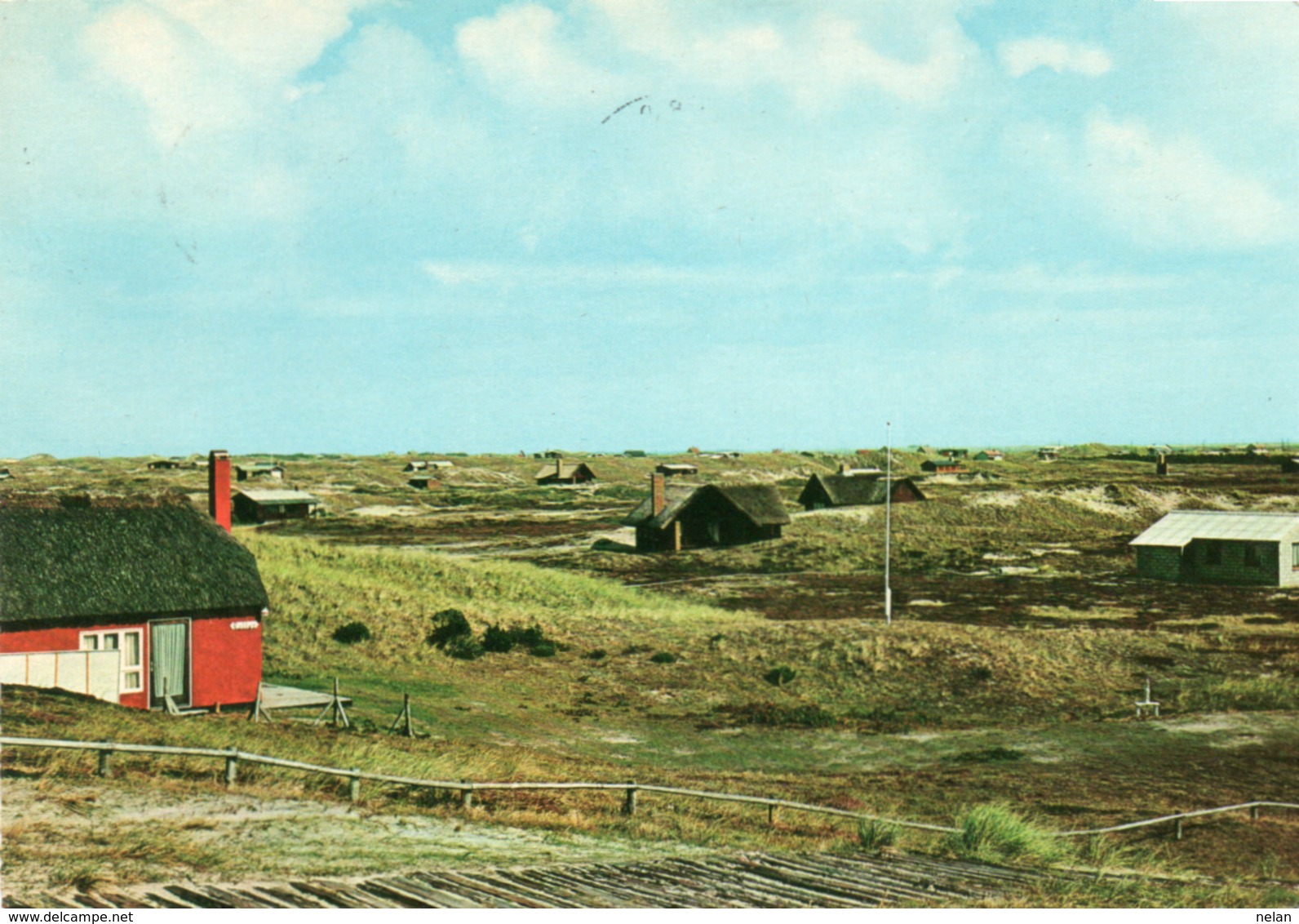 DANMARK-PARTI FRA BJERREGAAD-HOLMSLANDS KLIT-FROM BJERREGAARD-HOLMSLAND DUNES- VIAGGIATA -F.G - Danemark