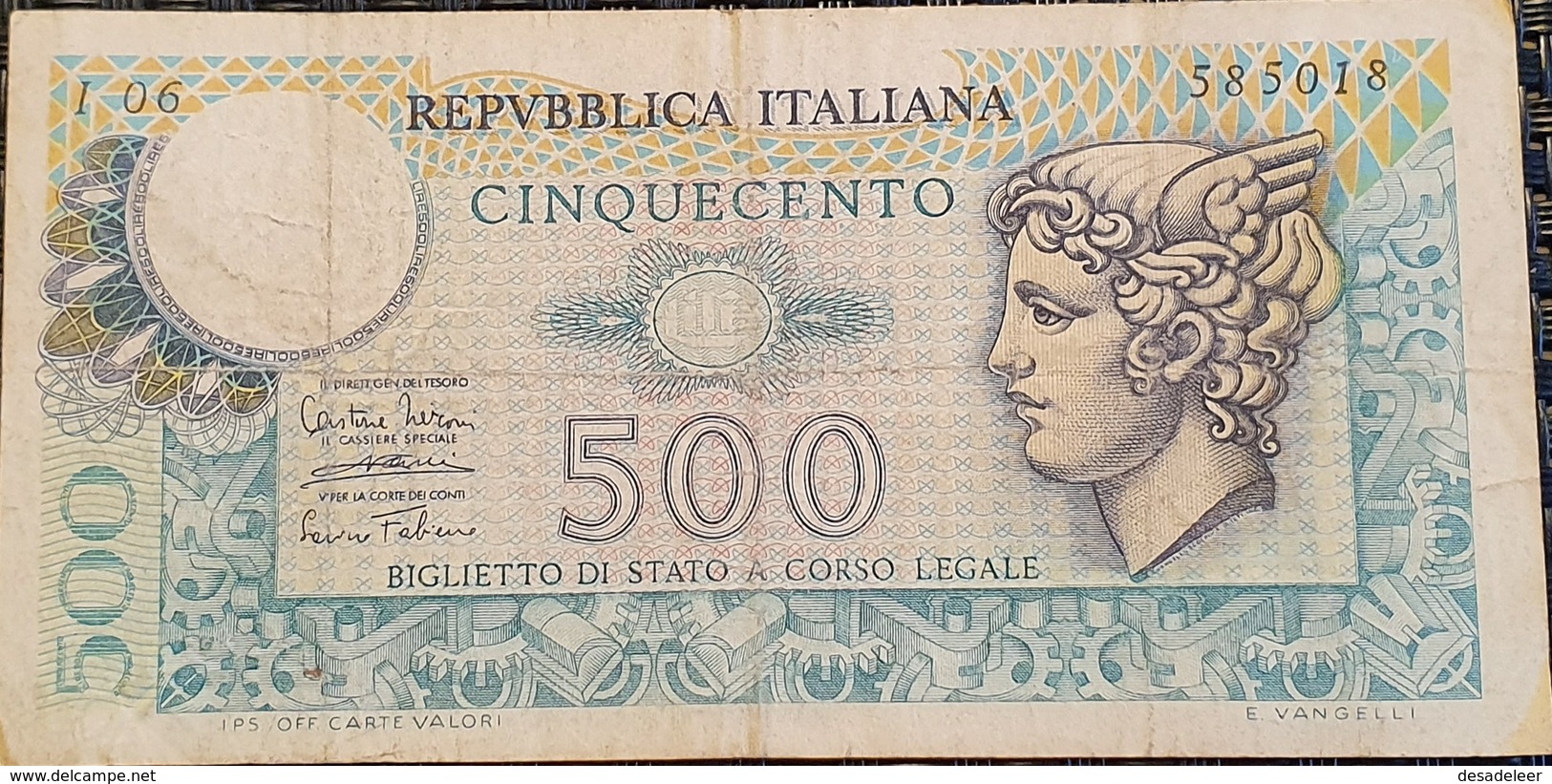 Repubblica Italiana - Lire 500 14/2/1974 - 500 Lire