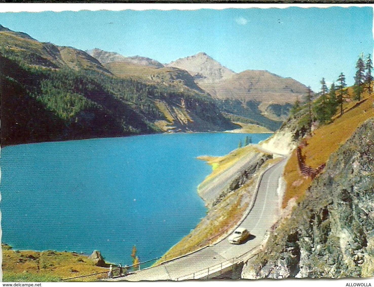 4312 "GRAUBUNDEN-JULIER-PASS 2287m."CARTELLA CON 10 PICCOLE FOTO RICORDO A COLORI - Altri & Non Classificati