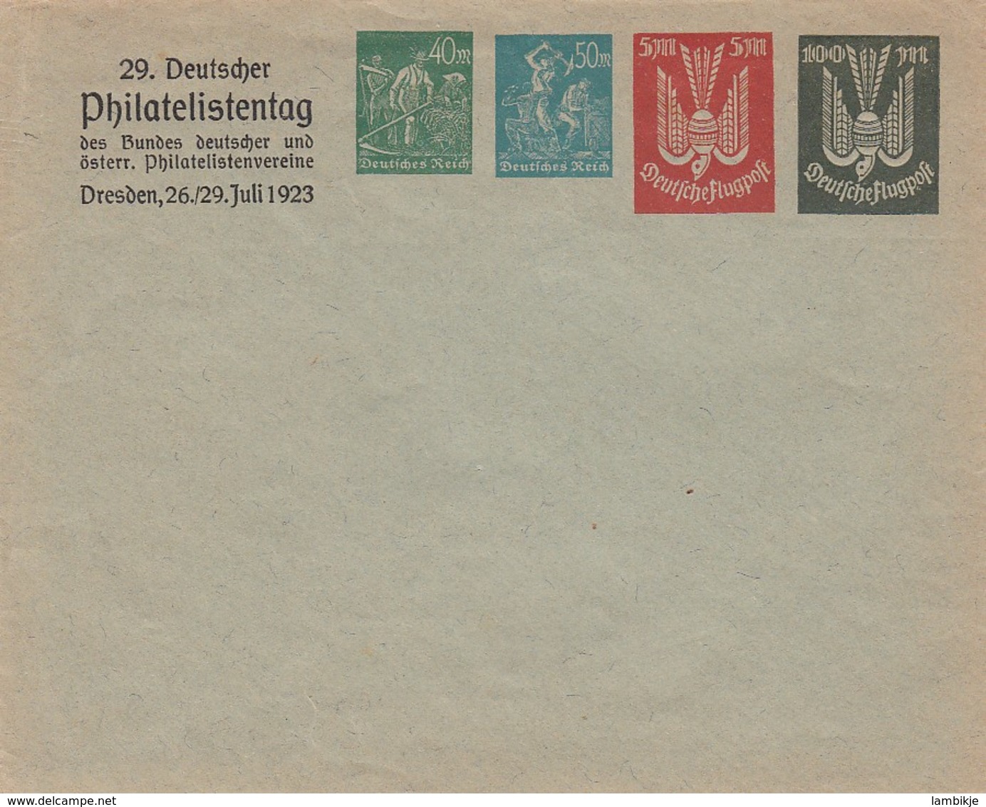Deutsches Reich Privat Infla Umschlag 1923 - Sonstige & Ohne Zuordnung