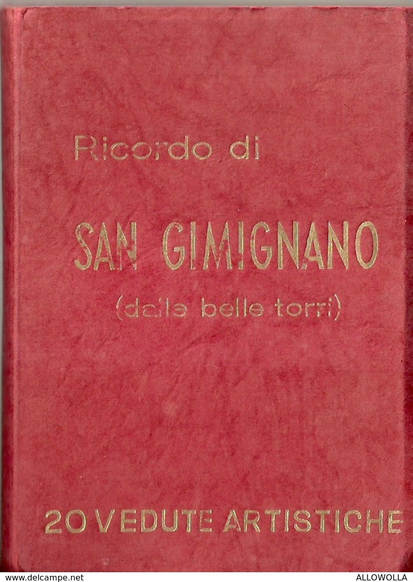 4316 "RICORDO DI SAN GIMIGNANO(DALLE BELLE TORRI)"LIBRETTO A FISARMONICA CON 20 VEDUTE ARTISTICHE - Altri & Non Classificati