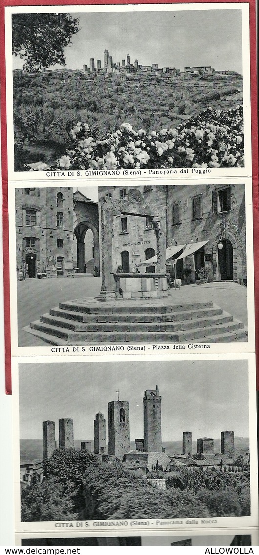 4316 "RICORDO DI SAN GIMIGNANO(DALLE BELLE TORRI)"LIBRETTO A FISARMONICA CON 20 VEDUTE ARTISTICHE - Altri & Non Classificati