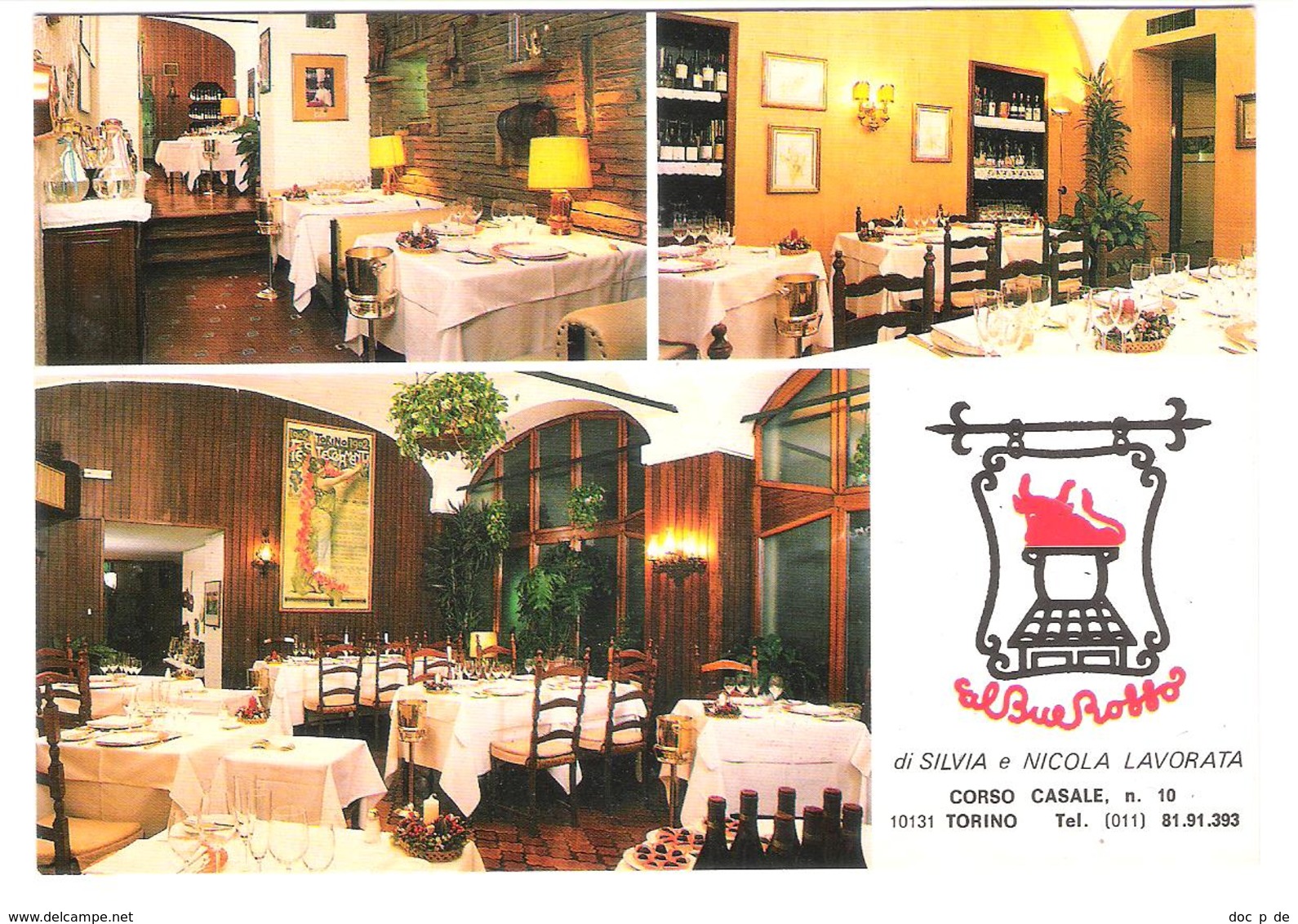 Italy - 10131 Torino - Ristorante Al Bue Rosso - Corso Casale - Bares, Hoteles Y Restaurantes