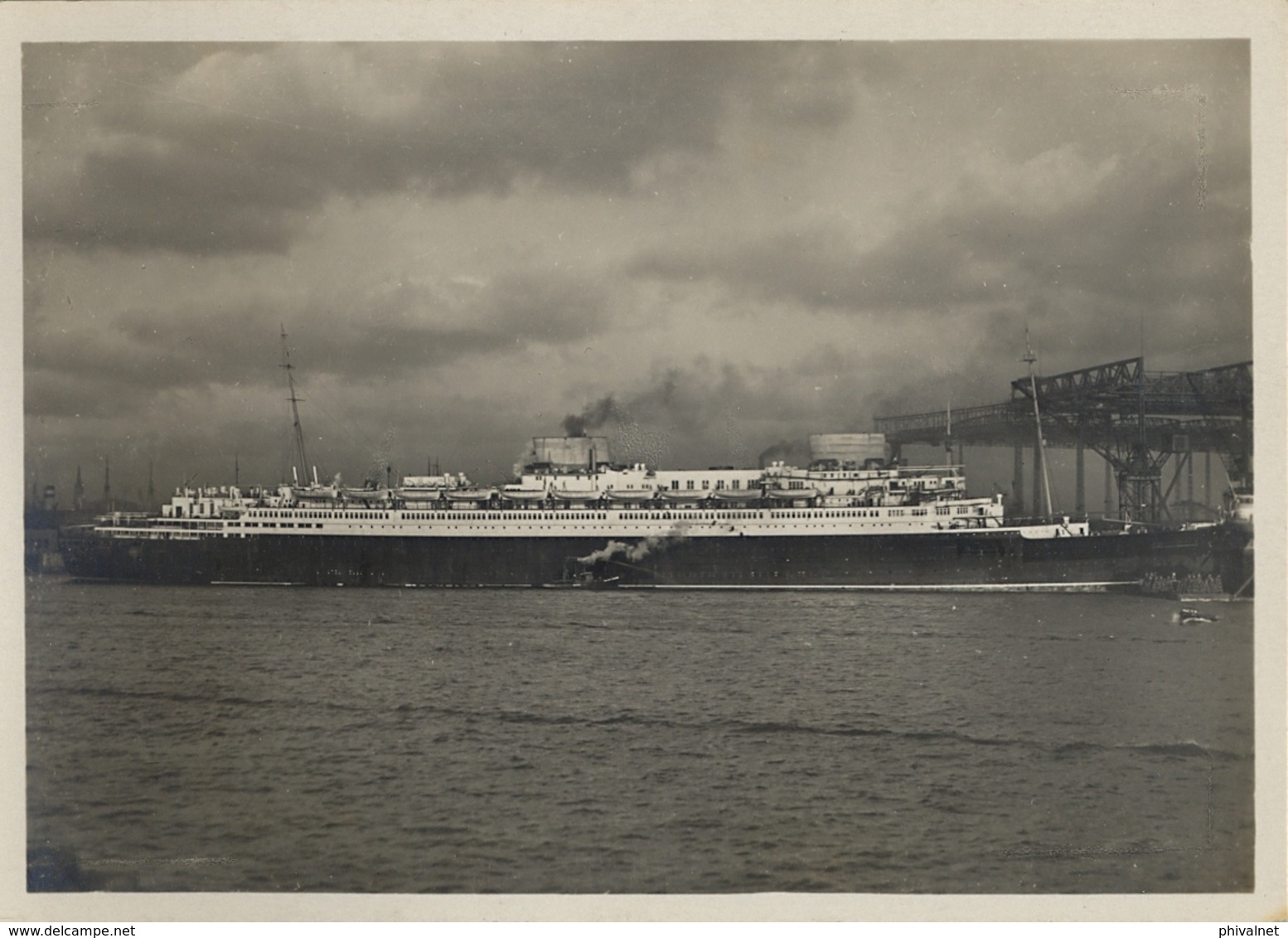 BARCOS / SHIPS , TARJETA POSTAL  NO CIRCULADA , TURBINEN - SCHNELLDAMPFER " EUROPA " - Altri & Non Classificati