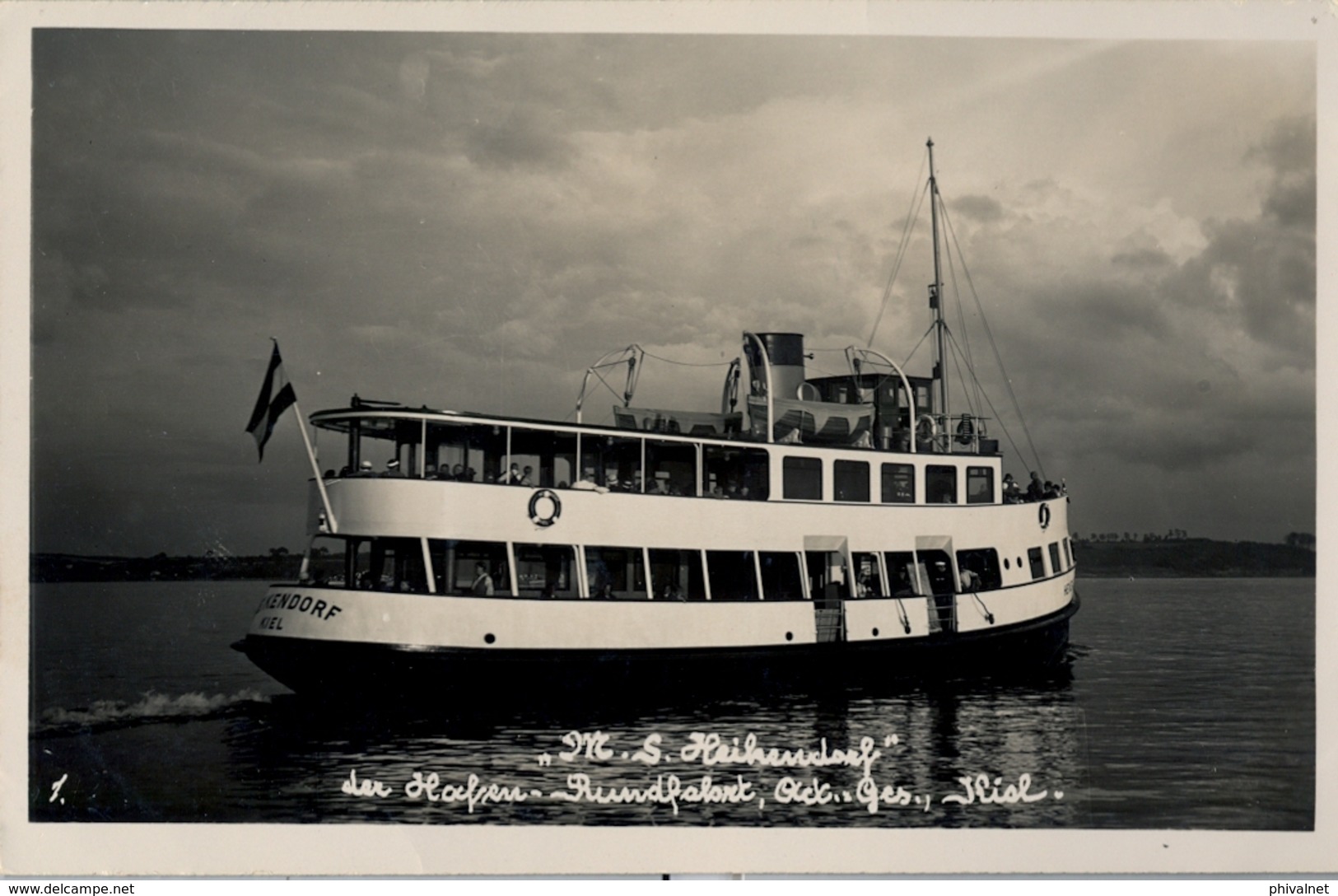 BARCOS / SHIPS , TARJETA POSTAL  NO CIRCULADA , M.S. HEIHENDORF - Ferries